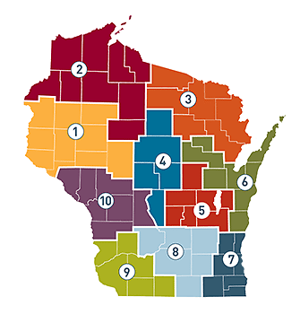 Regional Economic Development Directors' map
