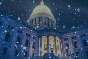 Wisconsin Capitol, Madison, Winter