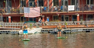 Paddle Boarding on the Milwaukee River in Milwaukee, Wisconsin